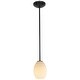 preview thumbnail 2 of 4, Access Lighting Brandy FireBird - E26 LED Rod Pendant - Oil Rubbed Bronze Finish - White FireBird Glass Shade