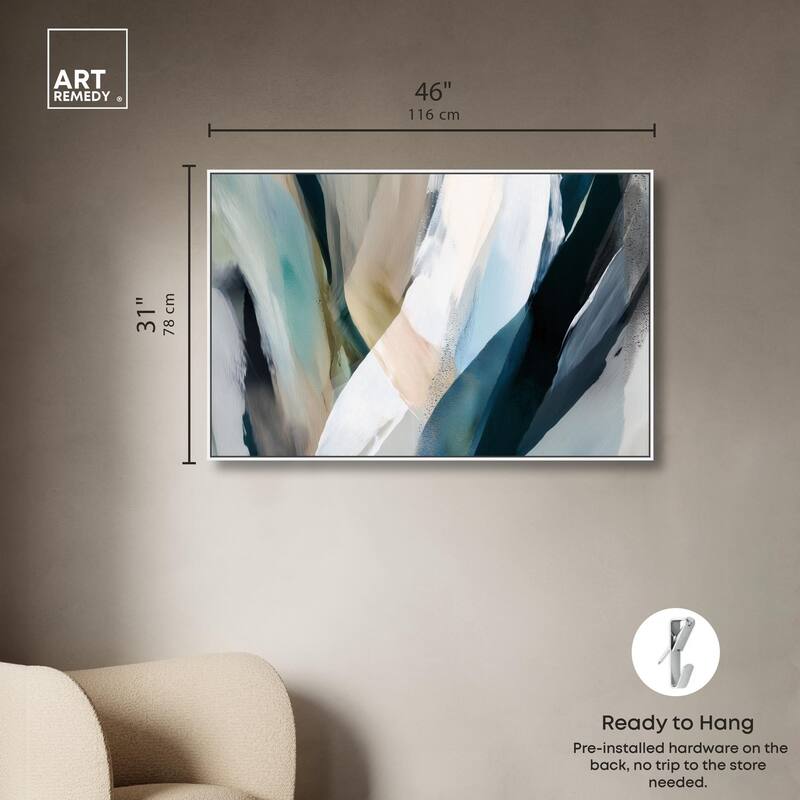 Sweeping Forms II Canvas by Art Remedy