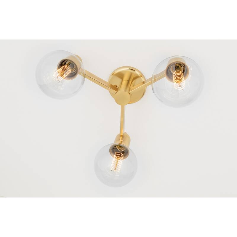 Mitzi by Hudson Valley Bryce 3-Light Semi Flush Mount