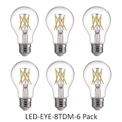 ARTIVA 75-Watt Equivalent E26 A19 LED Dimmable Light Bulb set of 6 - white - 4