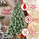 preview thumbnail 8 of 16, 5-9FT Artificial Christmas Tree with Pine Cones & Metal Stand
