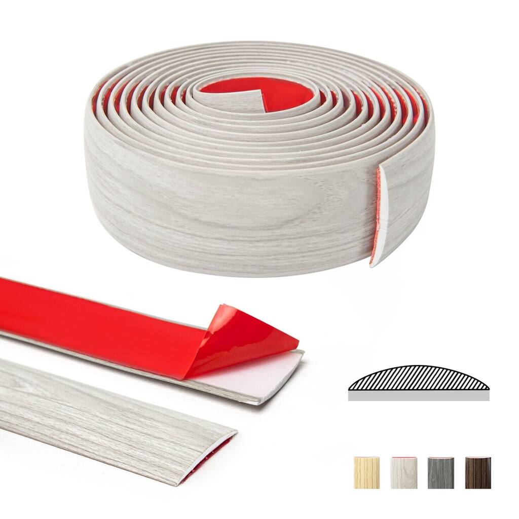 10Ft Peel and Stick Vinyl Floor Transition Molding Strip
