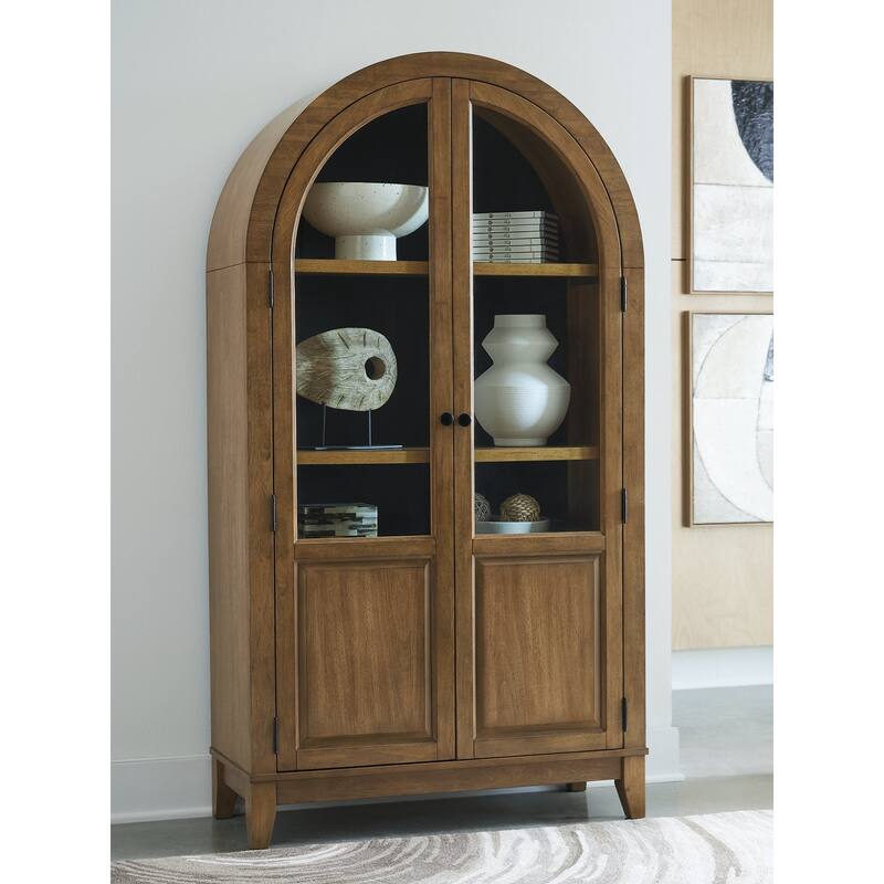 Signature Design by Ashley Dagandale Brown/Black Accent Cabinet - 40" W x 16" D x 74.13" H