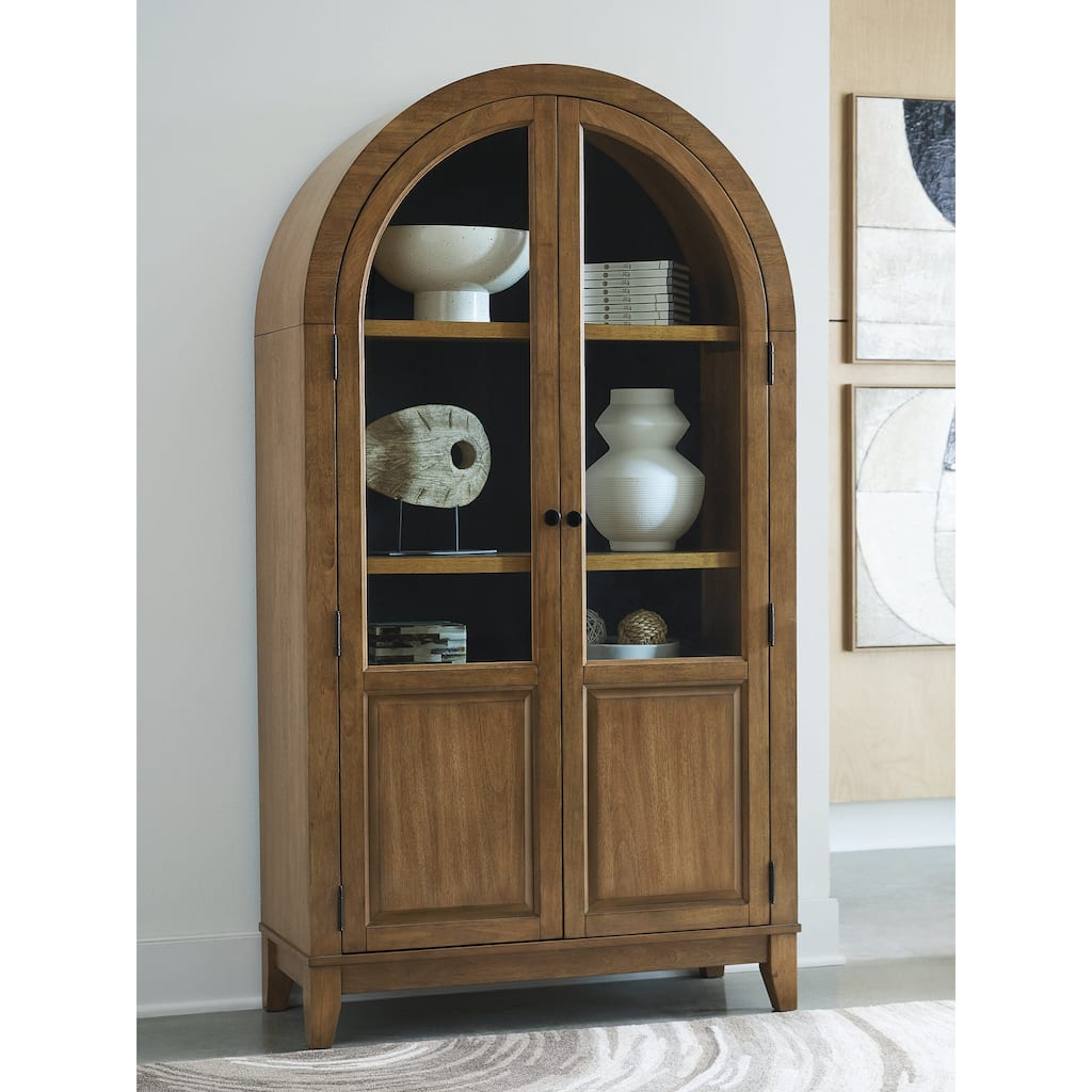 Signature Design by Ashley Dagandale Brown/Black Accent Cabinet - 40" W x 16" D x 74.13" H
