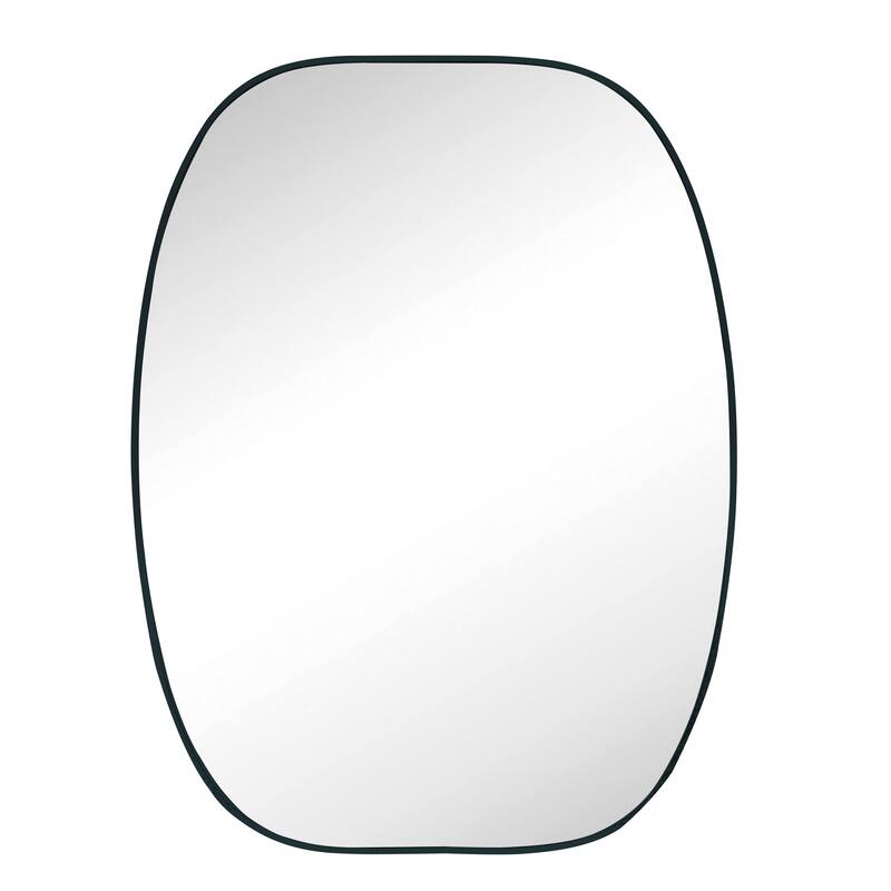 30x40 in Metal Framed Oval Vanity Bathrrom Mirror for Wall