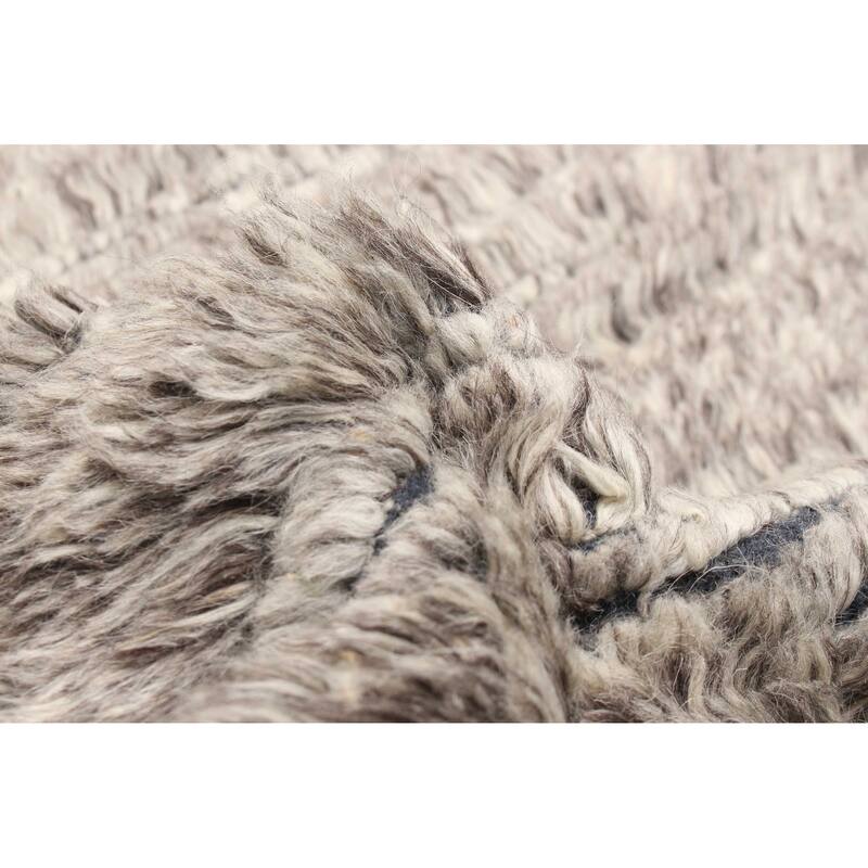 ECARPETGALLERY Hand-knotted Tangier Grey Wool Rug - 3'0 x 5'3