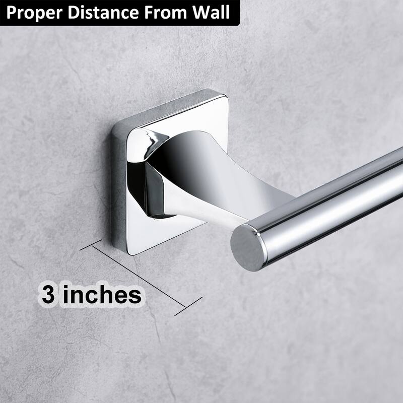 Wall Mount Toilet Paper Holder Tissue Roll Holder - Polished Chrome
