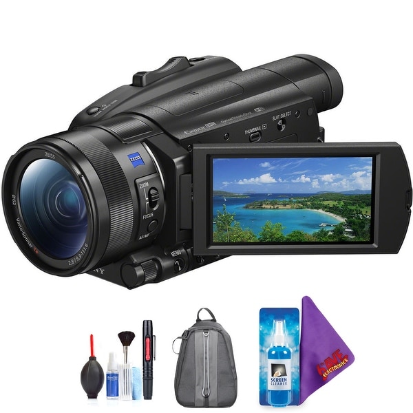 Sony FDR-AX700 4K Camcorder + Pro Accessories Bundle. Opens flyout.