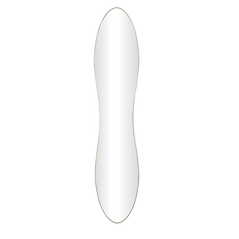 Black or Gold Metal Wavy Room Wall Mirror