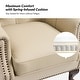 preview thumbnail 17 of 48, Gerhard Genuine Leather Armchair with Nailhead Trims and Removable Cushion Set of 2 by HULALA HOME