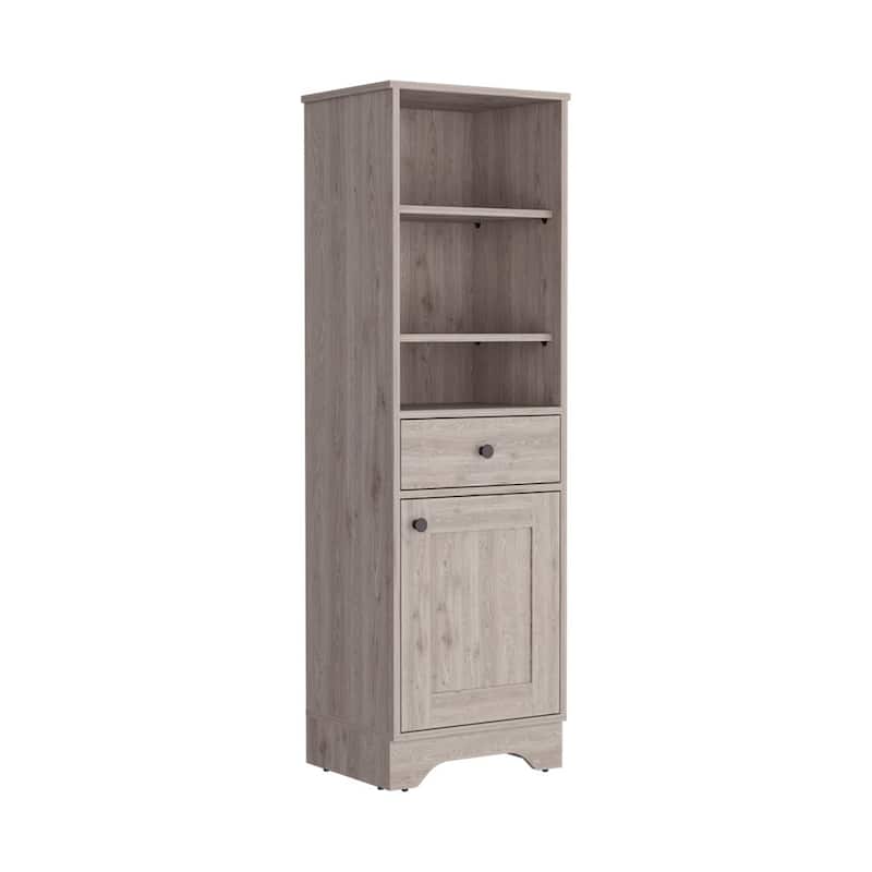 Linen Cabinet With One Drawer And One Cabinet