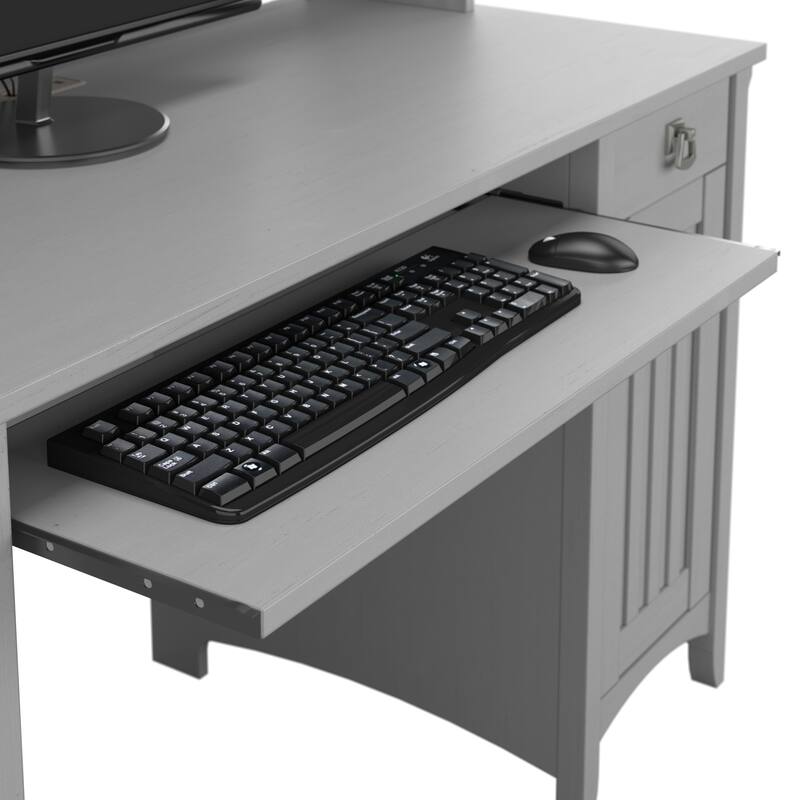 Bush Furniture Salinas Small Computer Desk with Storage Hutch