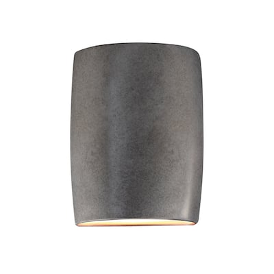 Justice Design Group Ambiance Large ADA Cylinder Open Top & Bottom Wall Sconce