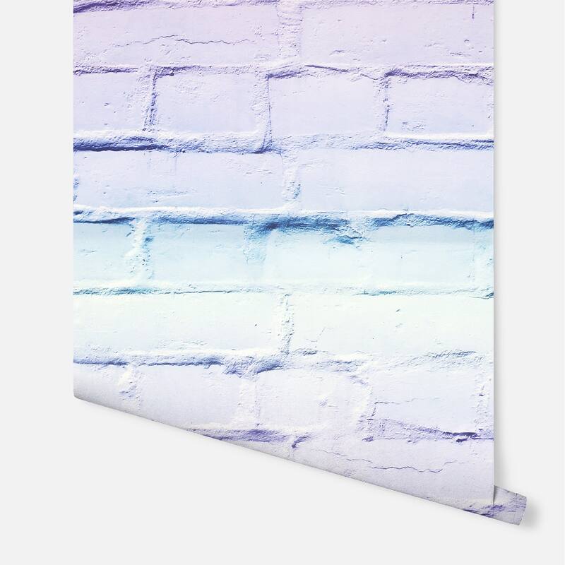 Arthouse Winifred Lavender Ombre Brick Wallpaper