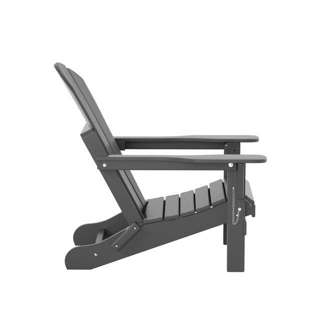 Laguna Folding Poly Eco-Friendly All Weather Outdoor Adirondack Chair