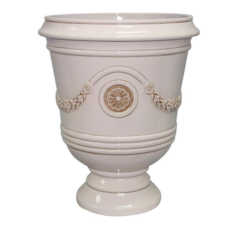 Southern Patio Porter Resin Urn Planter - Ivory
