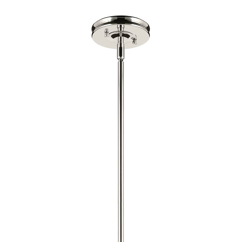 Kichler Lighting Laria 14 Inch 1 Light Pendant with Clear Glass in Polished Nickel
