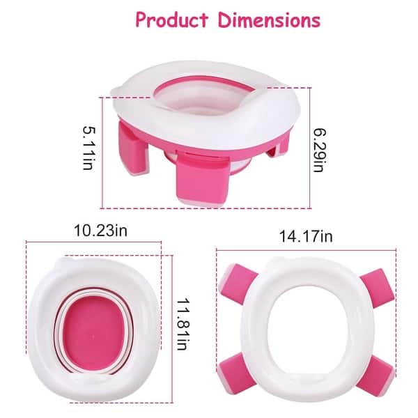 Portable Baby Potty Chair Cover with Splash Guard for Travel