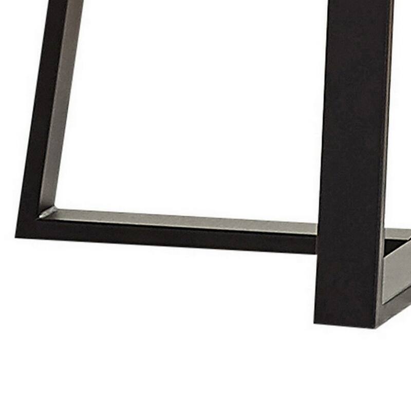 23 in. White and Black Round Faux Marble End Table, Sturdy Build End Side Table for Living Rooms