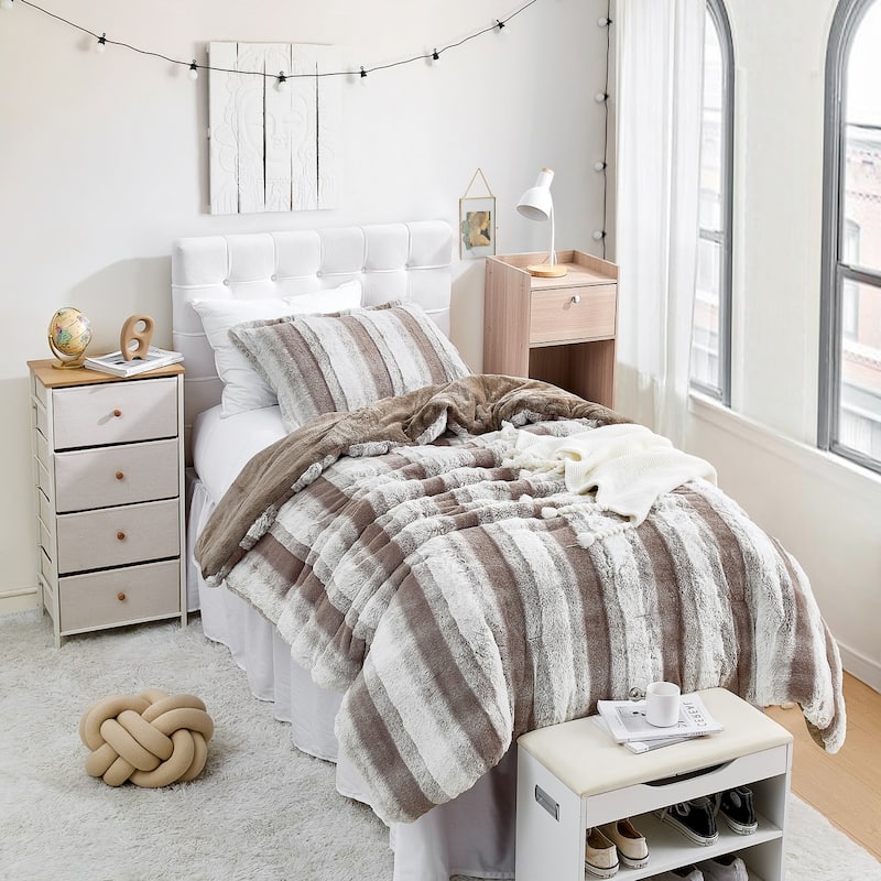 Layers on Layers Chunky Bunny - Coma Inducer® Oversized Comforter Set - Taupe Gray