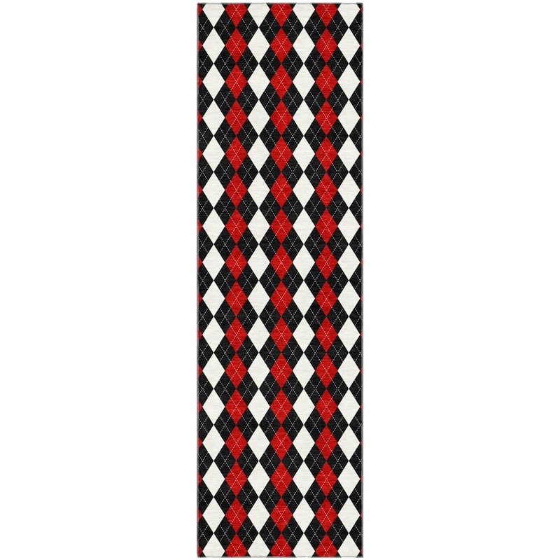 Premium Washable Super Soft Argyle Mayfield Rug