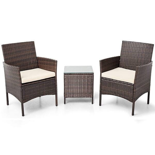Pheap Outdoor 3 Piece Wicker Bistro Set By Havenside Home On Sale Overstock 29213368