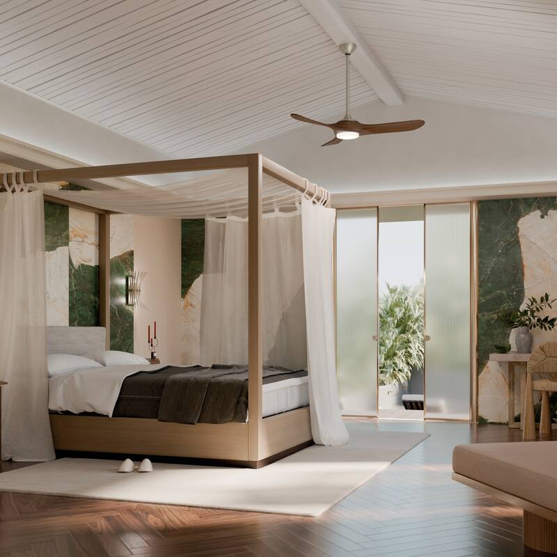 Kichler Lighting Mylo 52 Inch Ceiling Fan with Satin Etch Cased Opal Glass - 53