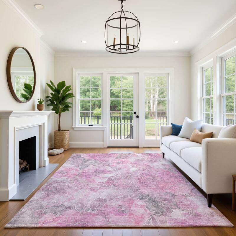Premium Washable Super Soft Modern Floral Mayfield Rug