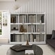 preview thumbnail 5 of 28, GDFStudio - Oxon Modern 10-Shelf Bookcase with Cubby Storage