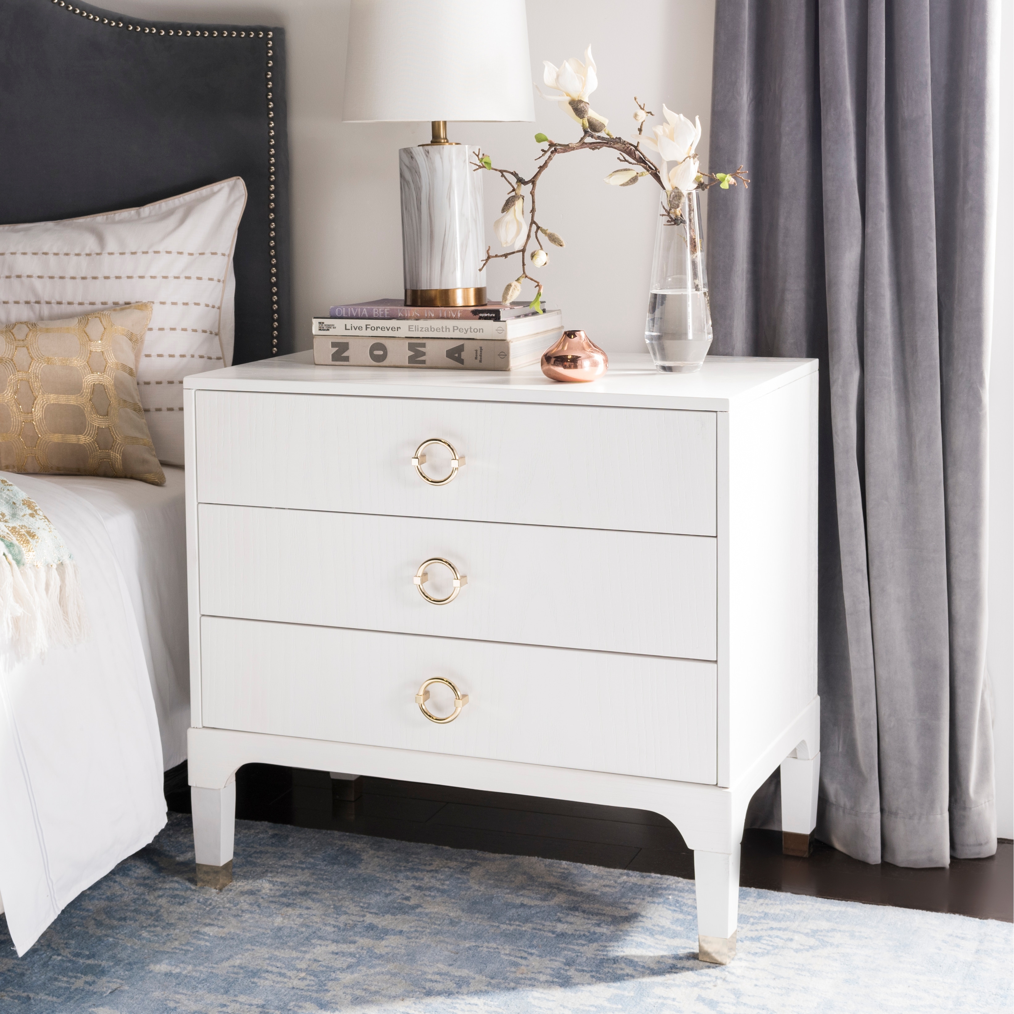 Estelle hotsell nightstand safavieh
