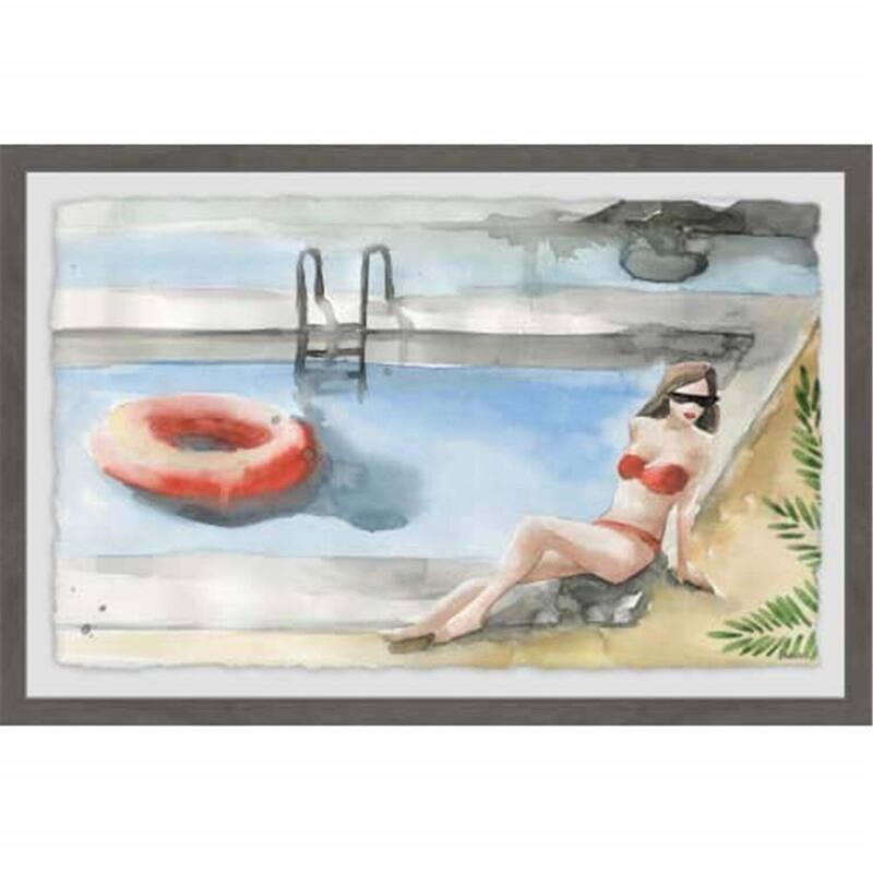 Large Canvas Wall Art 36" Mediterranean Painting Print, Modern Home Decor, Framed Canvas Art