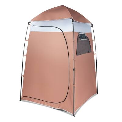 Outdoor Single Changing Tent,Shower Tent Brown