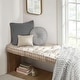 preview thumbnail 5 of 32, Intelligent Designs Charvi Chenille Square Floor Pillow
