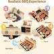 preview thumbnail 3 of 4, Kids Kitchen Playset Wooden Kids BBQ Grill Playset w/Blackboard