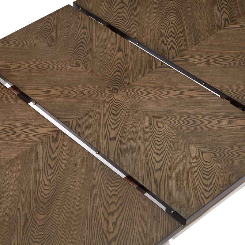 Tournus 4-6-Person Extendable Solid Rubberwood Dining Table Set by iNSPIRE Q Classic