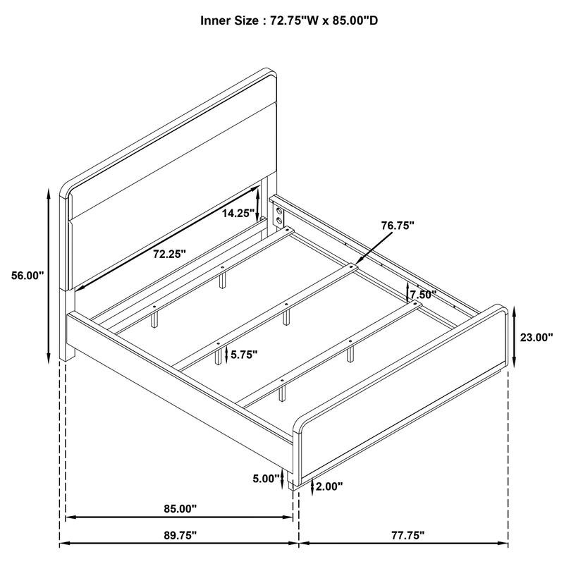Ladera Panel Bed Light Elm
