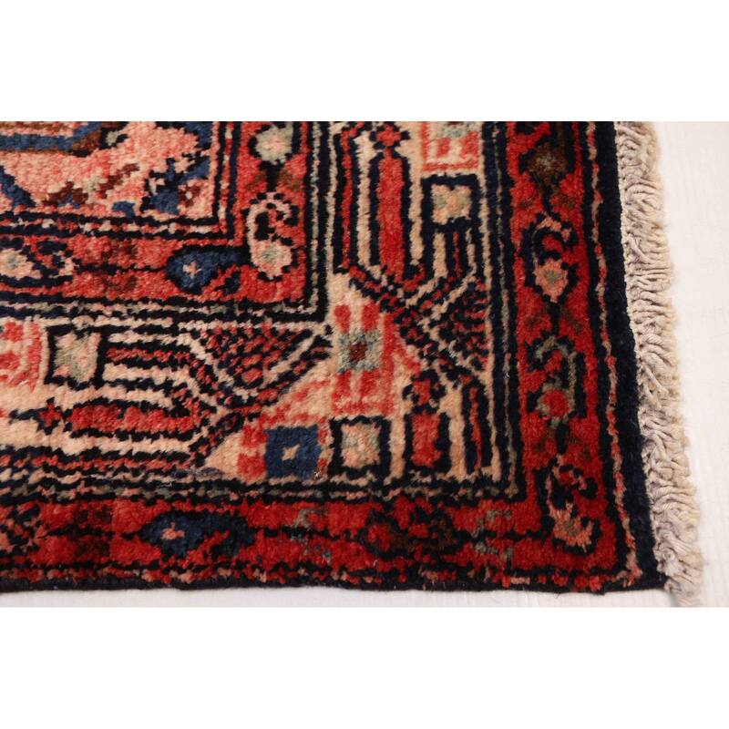 ECARPETGALLERY Hand-knotted Andelz Dark Navy Wool Rug - 3'7 x 7'5