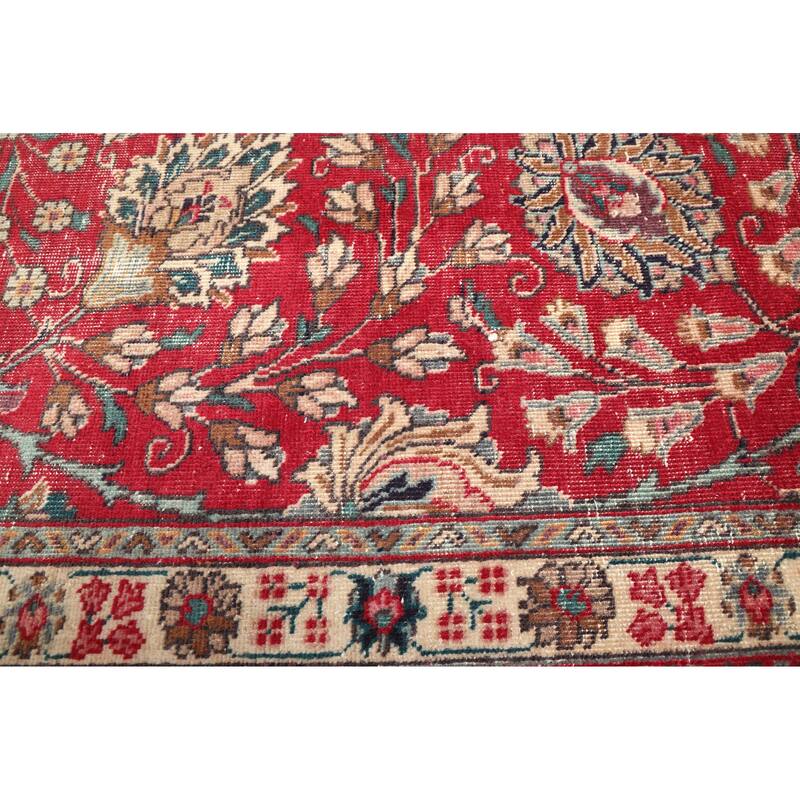ECARPETGALLERY Hand-knotted Antalya Vintage Red Wool Rug - 9'0 x 12'1