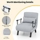 preview thumbnail 22 of 34, Costway Folding 5 Position Convertible Sleeper Bed Armchair Lounge w/