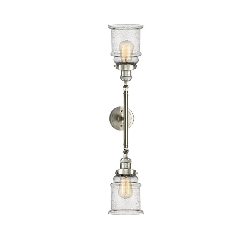 Innovations Lighting Canton 2 Light 25" Wide Bathroom Vanity Light - Brushed Satin Nickel / Seedy