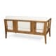 preview thumbnail 4 of 20, Nicholson Outdoor 4-seat Acacia Chat Set by Christopher Knight Home