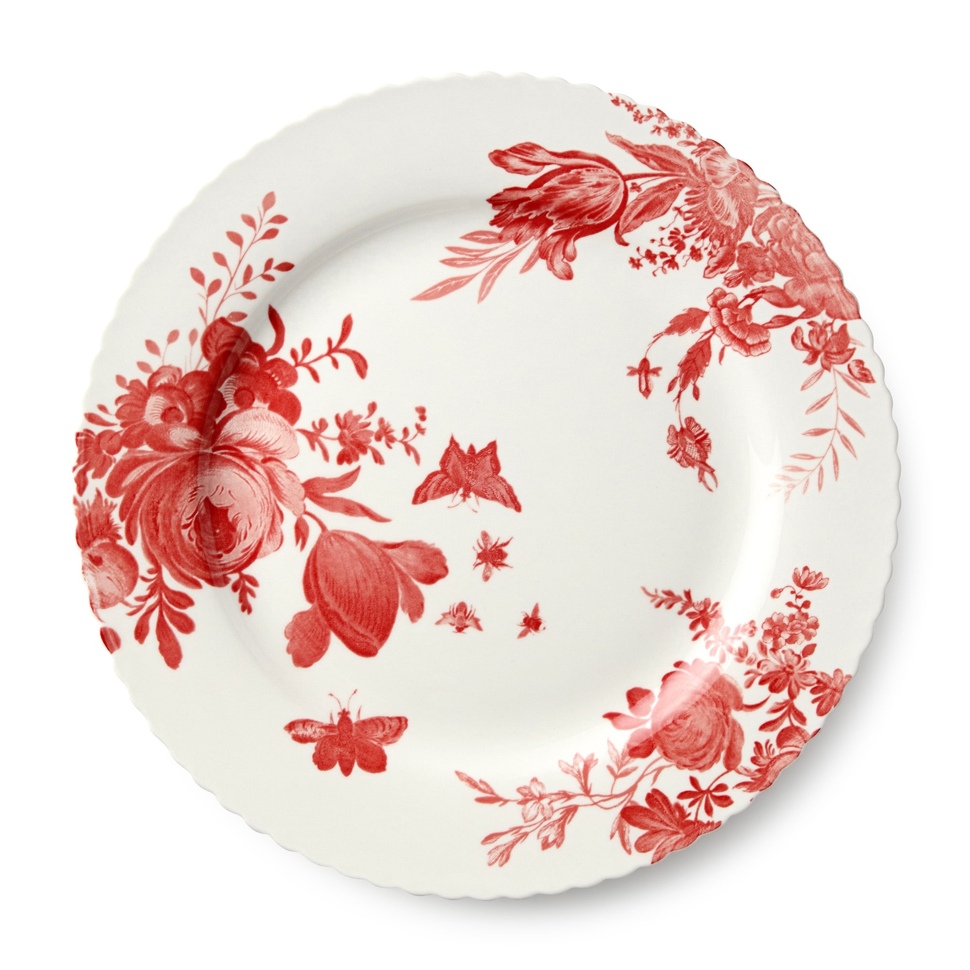 Certified International Gabrielle Rose 10.5" Dinner Plates, Set of 6 Assorted Designs - 10.50"L x 10.50"W x 1.00"H