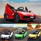 preview thumbnail 12 of 18, Electric Children's Car Lamborghini Authorized Parent Remote Control Wheel