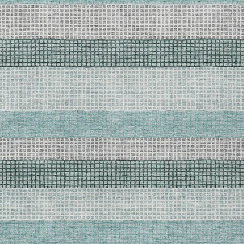 HomeRoots Striped Transitional Rectangle Outdoor Rug