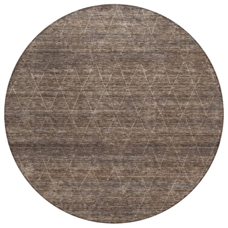 HomeRoots Geometric Transitional Rectangle Outdoor Rug