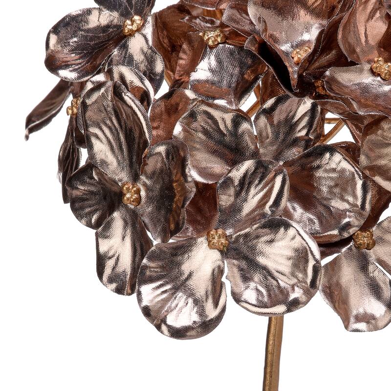 14" Metallic Hydrangea Pick Set of 6 - 14