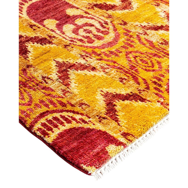 Contemporary Overdyed Wool Hand Knotted Area Rug - 3' 10" x 5' 10"