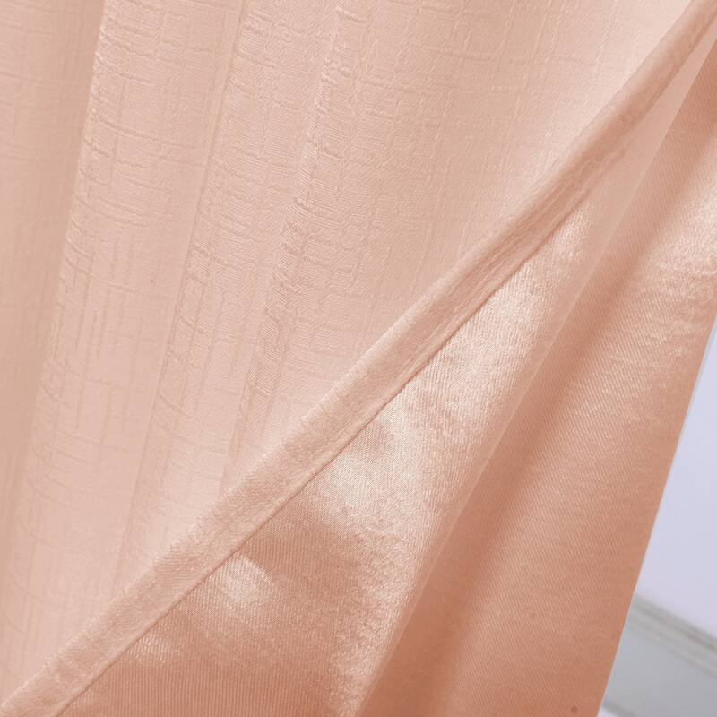 Lynx Matte Embossed Room Darkening Grommet Panel 84" - (1x) 52 x 84 in.