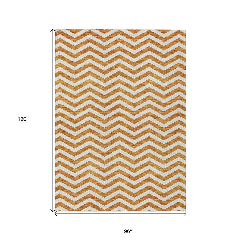 HomeRoots Chevron Transitional Rectangle Outdoor Rug