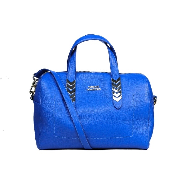 versace collection blue bag